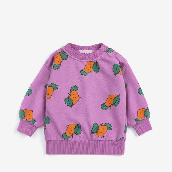 Tangerine all over sweatshirt