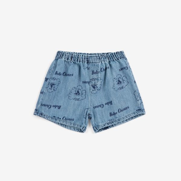Pickles The Dog all over denim short