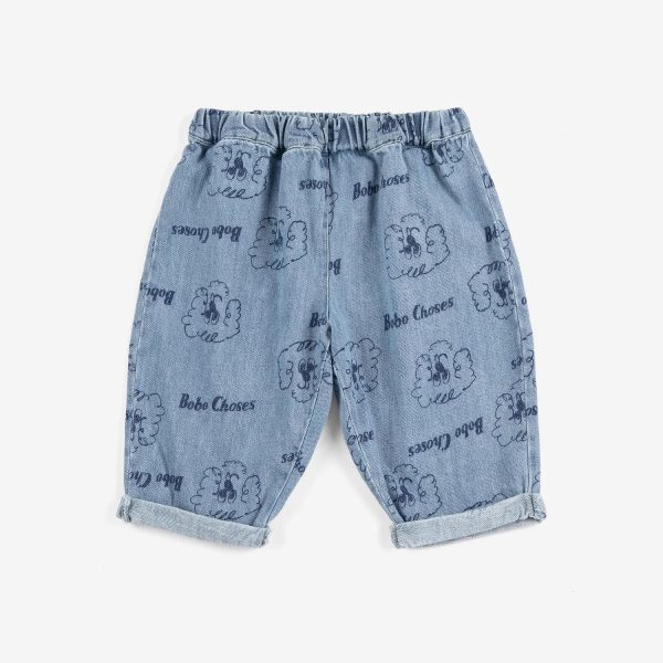 Pickles The Dog all over denim pants