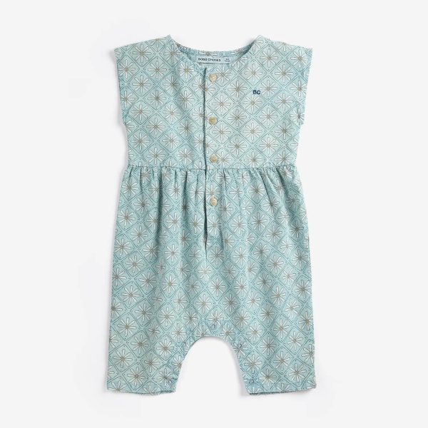 Daisy Mosaic all over woven overall