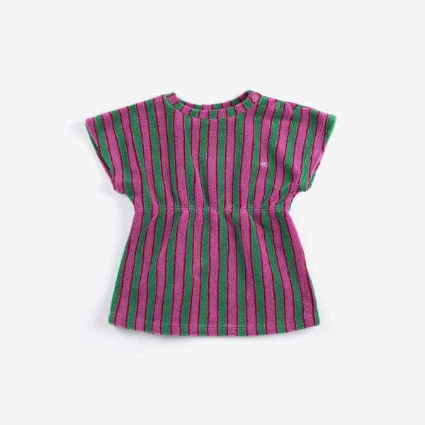 Bobo Choses Striped terry cloth dress