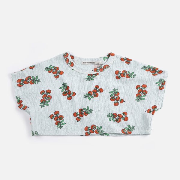 Juicy Tomatoes all over cropped T-shirt