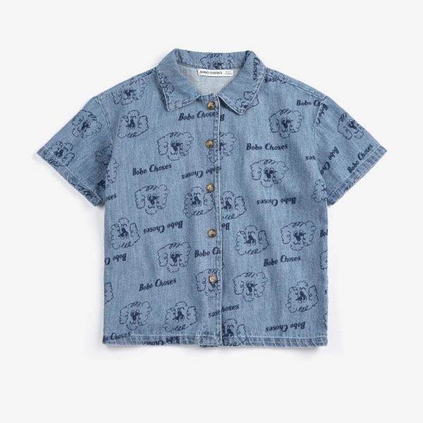 Pickles The Dog all over denim shirt