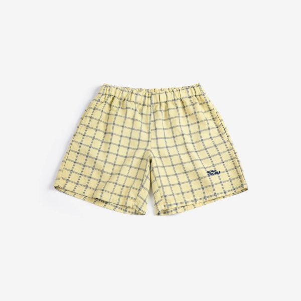 Spicy Window Pane woven bermuda shorts