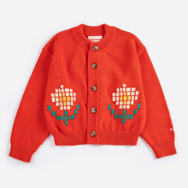 Pixel Daisy cardigan