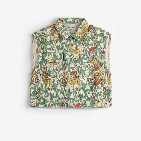 Color Herbalist all over twill vest