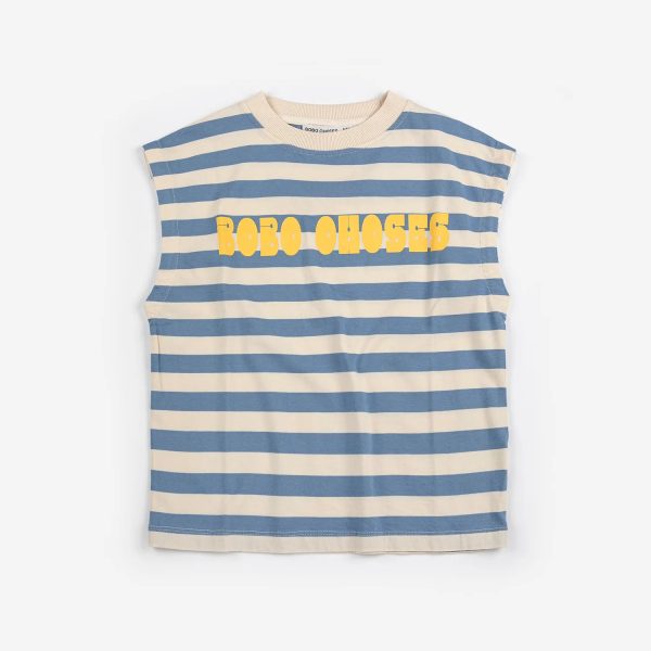 Bobo Choses Modern striped sleeveless T-shirt