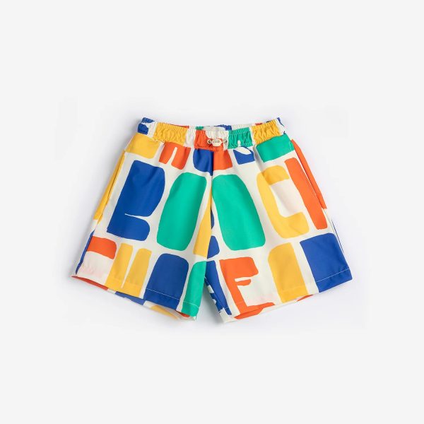 Bobo Choses Color all over swim board shorts