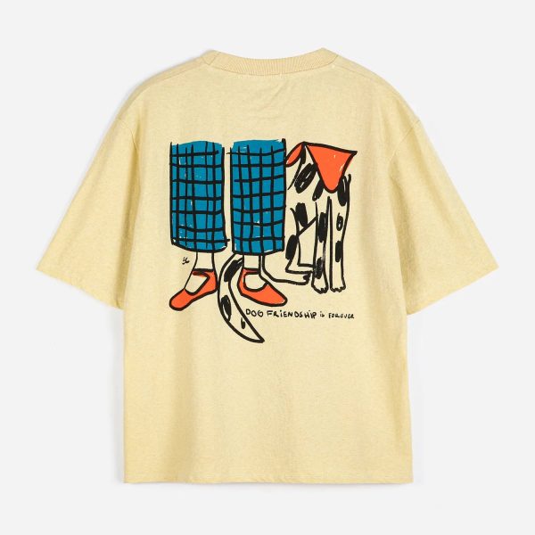 Dog Friendship fitted T-shirt