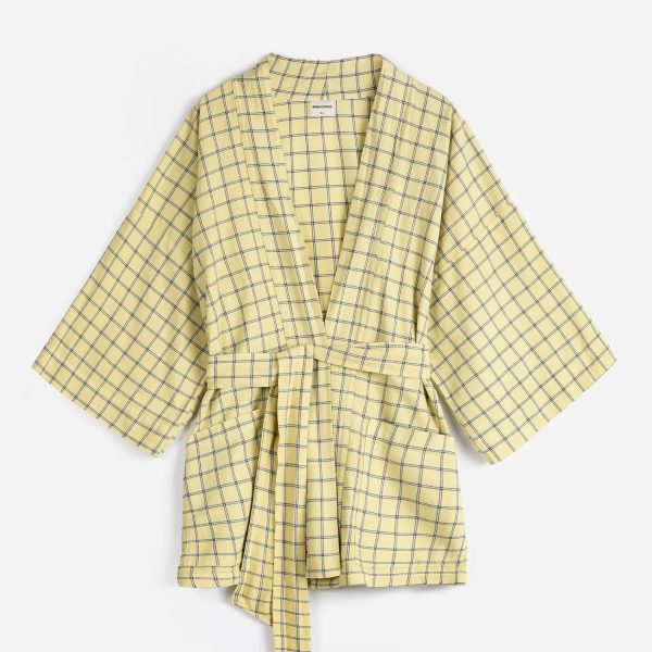 Spicy window bambula crep short kimono