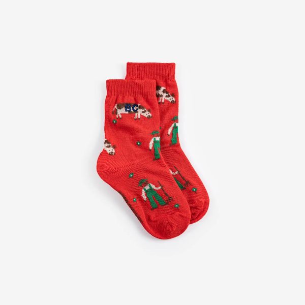 Farm Adventure all over short socks