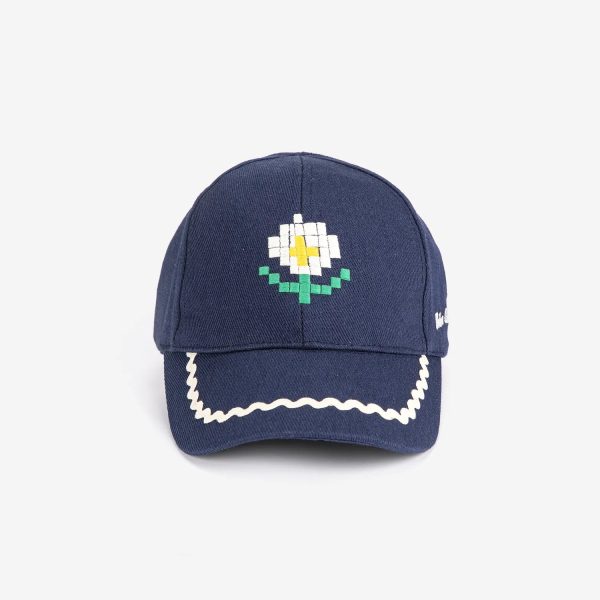 Pixel Daisy twill cap