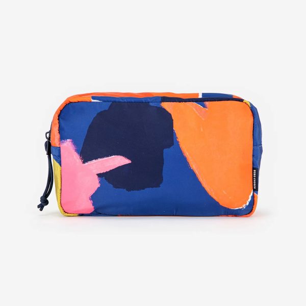 Blooming color canvas pouch