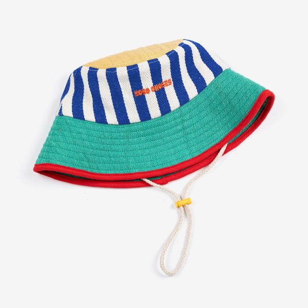Color block cotton hat