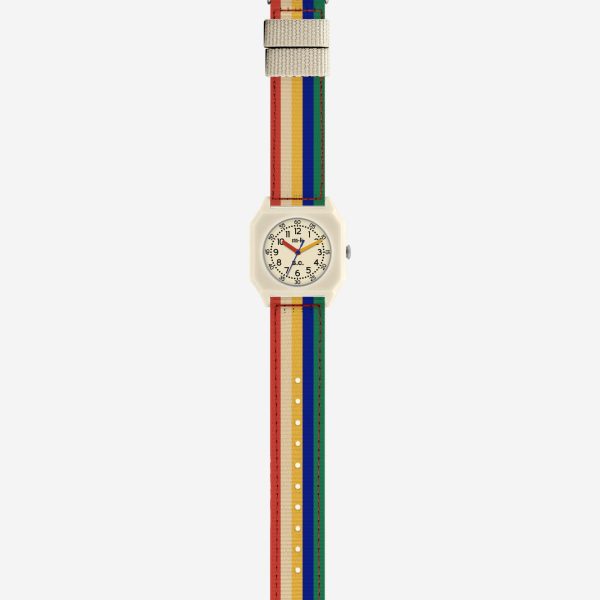 Multicolor stripes Bobo Choses x Mini Kyomo watch